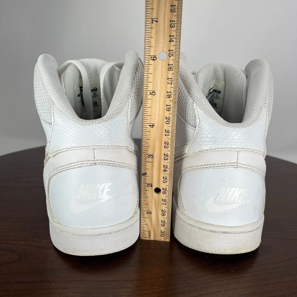 Nike Son of Force Mid Shoes‎ Women's 9 Triple White Athletic Sneakers 616303-115